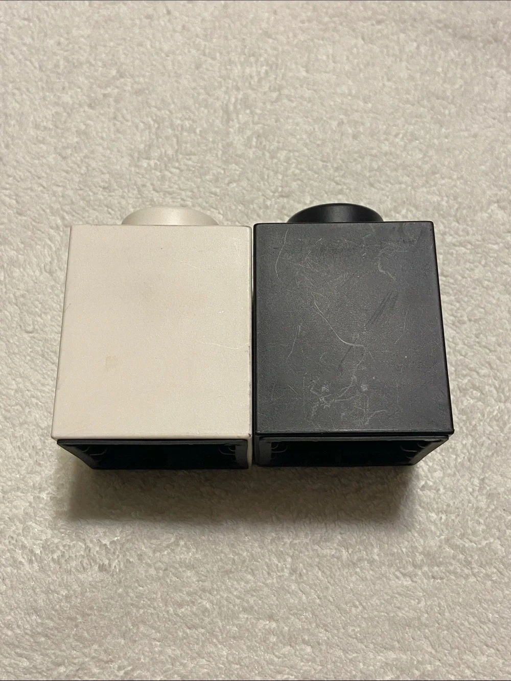 LEGO Black & White salt and pepper shakers